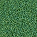 15-480:  HALF PACK 15/0 Opaque Green AB Miyuki Seed Bead approx 125 grams - 15-480_1/2pk