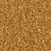 15-4F:  HALF PACK 15/0 Matte Silverlined Dark Gold Miyuki Seed Bead approx 125 grams - 15-4F_1/2pk