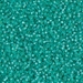 15-572:  HALF PACK 15/0 Dyed Aqua Green Silverlined Alabaster Miyuki Seed Bead approx 125 grams - 15-572_1/2pk