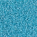 15-647:  HALF PACK 15/0 Dyed Aqua Silverlined Alabaster Miyuki Seed Bead approx 125 grams - 15-647_1/2pk