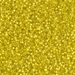 15-6F:  HALF PACK 15/0 Matte Silverlined Yellow  Miyuki Seed Bead approx 125 grams - 15-6F_1/2pk