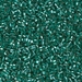15C-17:  HALF PACK 15/0 Cut  Silverlined Emerald Miyuki Seed Bead approx 125 grams - 15C-17_1/2pk