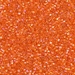 15C-297:  HALF PACK 15/0 Cut  Transparent Tangerine AB Miyuki Seed Bead approx 125 grams - 15C-297_1/2pk