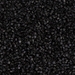 15C-401F:  HALF PACK 15/0 Cut  Matte Black Miyuki Seed Bead approx 125 grams - 15C-401F_1/2pk