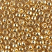 6-191: HALF PACK 6/0 24kt Gold Plated Miyuki Seed Bead approx 25 grams - 6-191_1/2pk