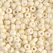 6-2021:  HALF PACK 6/0 Matte Opaque Cream Miyuki Seed Bead approx 125 grams - 6-2021_1/2pk