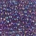 6-356:  HALF PACK 6/0 Purple Lined Amethyst AB Miyuki Seed Bead approx 125 grams - 6-356_1/2pk
