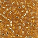 6-4:  HALF PACK 6/0 Silverlined Dark Gold Miyuki Seed Bead approx 125 grams - 6-4_1/2pk