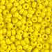 6-404F:  HALF PACK 6/0 Matte Opaque Yellow Miyuki Seed Bead approx 125 grams - 6-404F_1/2pk
