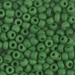 6-411F:  HALF PACK 6/0 Matte Opaque Green Miyuki Seed Bead approx 125 grams - 6-411F_1/2pk