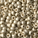 6-4201F:  HALF PACK 6/0 Duracoat Galvanized Matte Silver Miyuki Seed Bead approx 125 grams - 6-4201F_1/2pk