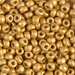 6-4202F:  HALF PACK 6/0 Duracoat Galvanized Matte Gold Miyuki Seed Bead approx 125 grams - 6-4202F_1/2pk