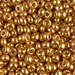 6-4203:  HALF PACK 6/0 Duracoat Galvanized Yellow Gold Miyuki Seed Bead approx 125 grams - 6-4203_1/2pk
