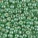 6-4214:  HALF PACK 6/0 Duracoat Galvanized Dark Mint Green Miyuki Seed Bead approx 125 grams - 6-4214_1/2pk