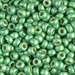 6-4214F:  HALF PACK 6/0 Duracoat Galvanized Matte Dark Mint Green Miyuki Seed Bead approx 125 grams - 6-4214F_1/2pk