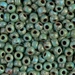 6-4514:  HALF PACK 6/0 Opaque Turquoise Blue Picasso Miyuki Seed Bead approx 125 grams - 6-4514_1/2pk