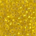 6-6F:  HALF PACK 6/0 Matte Silverlined Yellow  Miyuki Seed Bead approx 125 grams - 6-6F_1/2pk