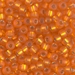 6-8F:  HALF PACK 6/0 Matte Silverlined Orange  Miyuki Seed Bead approx 125 grams - 6-8F_1/2pk