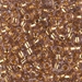 6-952: HALF PACK 6/0 24kt Gold Lined Pale Amethyst Miyuki Seed Bead approx 50 grams - 6-952_1/2pk