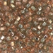 6S-3271:  HALF PACK 6/0 Sq Hole Rococo Silverlined Peach Smoke  Miyuki Seed Bead approx 125 grams - 6S-3271_1/2pk