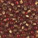 6S-3272:  HALF PACK 6/0 Sq Hole Rococo Silverlined Ruby Topaz  Miyuki Seed Bead approx 125 grams - 6S-3272_1/2pk
