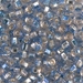6S-3276:  HALF PACK 6/0 Sq Hole Rococo Silverlined Rose Light Sapphire  Miyuki Seed Bead approx 125 grams - 6S-3276_1/2pk