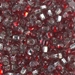 6S-3286:  HALF PACK 6/0 Sq Hole Rococo Silverlined Ruby Crystal  Miyuki Seed Bead approx 125 grams - 6S-3286_1/2pk