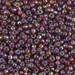 8-1005:  HALF PACK 8/0 Silverlined Dark Topaz AB Miyuki Seed Bead approx 125 grams - 8-1005_1/2pk