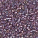 8-1012:  HALF PACK 8/0 Silverlined Smoky Amethyst AB Miyuki Seed Bead approx 125 grams - 8-1012_1/2pk
