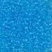 8-148:  HALF PACK 8/0 Transparent Aqua Miyuki Seed Bead approx 125 grams - 8-148_1/2pk