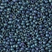 8-2064:  HALF PACK 8/0 Matte Metallic Blue Green Iris Miyuki Seed Bead approx 125 grams - 8-2064_1/2pk