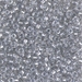 8-242:  HALF PACK 8/0 Sparkling Pewter Lined Crystal   Miyuki Seed Bead approx 125 grams - 8-242_1/2pk