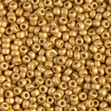 8-4202F:  8/0 Duracoat Galvanized Matte Gold Miyuki Seed Bead 