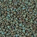 8-4514:  HALF PACK 8/0 Opaque Turquoise Blue Picasso Miyuki Seed Bead approx 125 grams - 8-4514_1/2pk