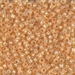 8-552:  HALF PACK 8/0 Dyed Light Apricot Silverlined Alabaster Miyuki Seed Bead approx 125 grams - 8-552_1/2pk