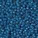 8-648:  HALF PACK 8/0 Dyed Denim Blue Silverlined Alabaster Miyuki Seed Bead approx 125 grams - 8-648_1/2pk
