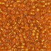 8-8:  HALF PACK 8/0 Silverlined Orange Miyuki Seed Bead approx 125 grams - 8-8_1/2pk
