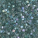 8C-277:  HALF PACK 8/0 Cut Lime Lined Crystal AB   Miyuki Seed Bead approx 125 grams - 8C-277_1/2pk