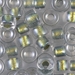 9M-3201:  HALF PACK 9mm Magic Golden Olive Lined Crystal approx 125 grams - 9M-3201_1/2pk