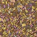 BGL1-1985: HALF PACK 3mm Miyuki Bugle Bead 24kt Pink Gold Iris approx 25 grams - BGL1-1985_1/2pk