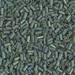 BGL1-2031:  HALF PACK 3mm Miyuki Bugle Bead Matte Metallic Sage Green Luster approx 125 grams - BGL1-2031_1/2pk