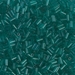 BGL1-2405:  HALF PACK 3mm Miyuki Bugle Bead Transparent Teal approx 125 grams - BGL1-2405_1/2pk