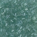 BGL1-2445:  HALF PACK 3mm Miyuki Bugle Bead Transparent Sea Foam Luster approx 125 grams - BGL1-2445_1/2pk
