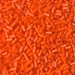 BGL1-406:  HALF PACK 3mm Miyuki Bugle Bead Opaque Orange approx 125 grams - BGL1-406_1/2pk