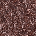 BGL1-978: HALF PACK 3mm Miyuki Bugle Bead Copper Lined Pale Amethyst approx 50 grams - BGL1-978_1/2pk