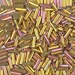 BGL2-1985: HALF PACK 6mm Miyuki Bugle Bead 24kt Pink Gold Iris approx 25 grams - BGL2-1985_1/2pk