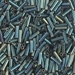 BGL2-2008:  HALF PACK 6mm Miyuki Bugle Bead Matte Metallic Patina Iris approx 125 grams - BGL2-2008_1/2pk