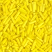 BGL2-404:  HALF PACK 6mm Miyuki Bugle Bead Opaque Yellow approx 125 grams - BGL2-404_1/2pk
