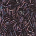 BGL2-460:  HALF PACK 6mm Miyuki Bugle Bead Metallic Dark Raspberry approx 125 grams - BGL2-460_1/2pk