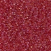 DB0062:  HALF PACK Light Cranberry Lined Topaz Luster 11/0 Miyuki Delica Bead 50 grams - DB0062_1/2pk